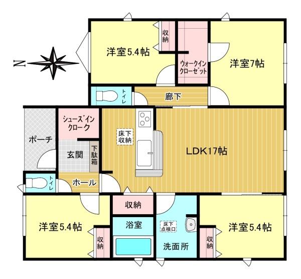 リーブルガーデン　岐阜市尻毛の平屋　2号棟