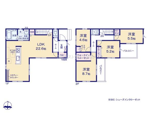 鎌ケ谷市くぬぎ山4期　全2棟　1号棟