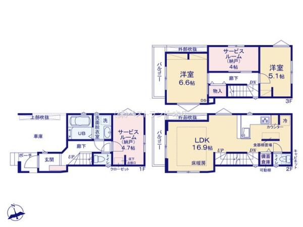 船橋市前原東3丁目No3　全4棟　4号棟