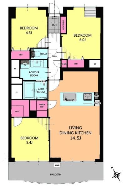 ニュー西船橋マンション(間取り)