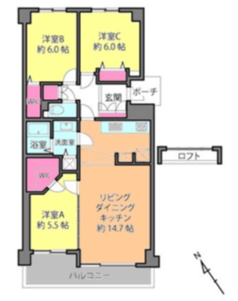 グランドメゾン西船橋(間取り)