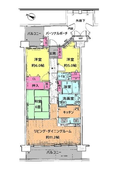 ネオハイツ船橋薬円台公園(間取り)