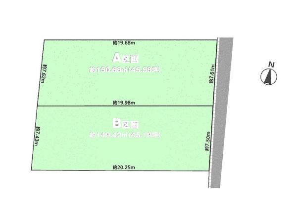 船橋市薬円台1丁目60番 全2区画 A区画