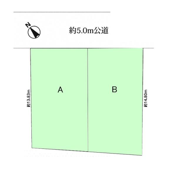 船橋市高根台3丁目724番 全2区画 B号地
