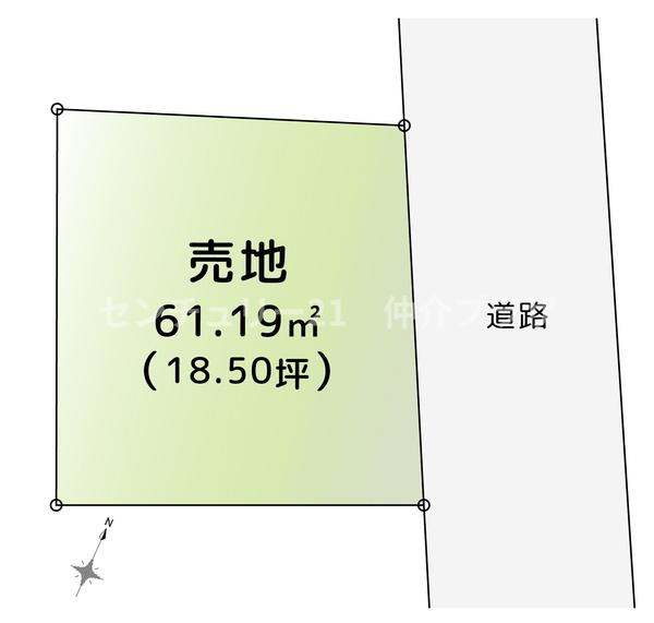 綾瀬市◇整形地で陽当り良好◇建築条件なし◇閑静な住宅地