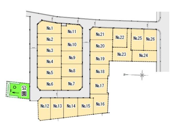 綾瀬市上土棚南5丁目土地　全26区画　11区画