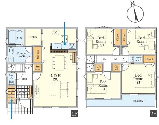 藤沢市石川　新築戸建　全３棟３号棟