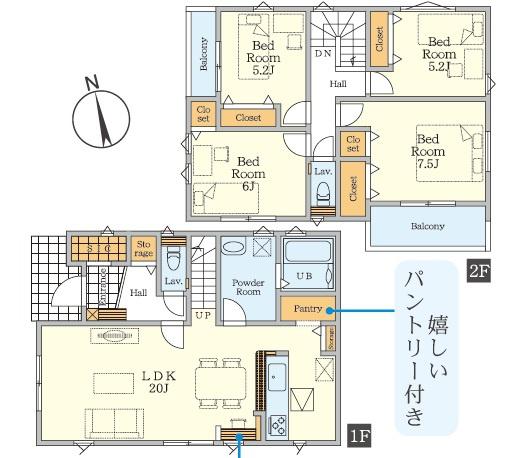 藤沢市石川　新築戸建　全３棟２号棟