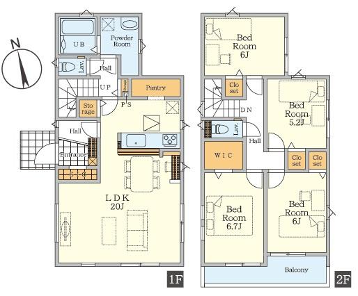 藤沢市石川　新築戸建　全３棟1号棟