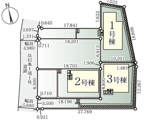 藤沢市石川　新築戸建　全３棟1号棟