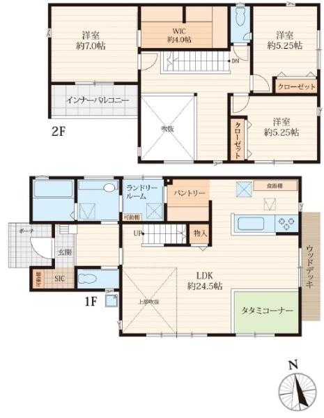 綾瀬市大上8丁目新築戸建全4棟1号棟