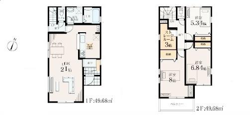 藤沢市石川6丁目新築戸建全8棟4号棟(その他)