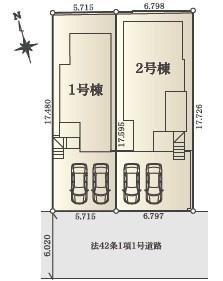 藤沢市石川新築戸建全2棟1号棟