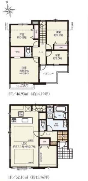 藤沢市本藤沢2丁目新築全6棟1号棟