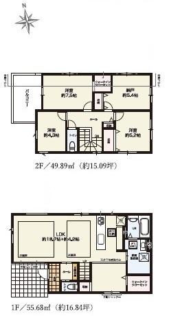 藤沢市石川3丁目新築戸建全3棟2号棟