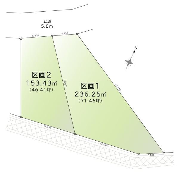 横浜市戸塚区深谷町土地全2区画　区画2