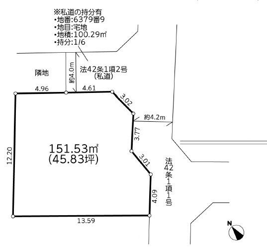 藤沢市鵠沼松が岡４丁目の土地