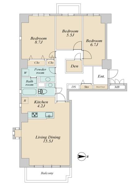 広尾ガーデンヒルズウエストヒルＫ棟