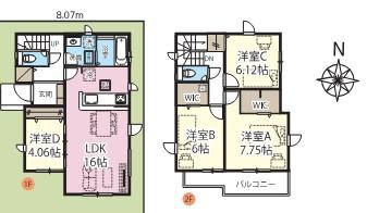 GRAFARE羽生市北２期　全２棟　３号棟