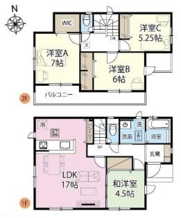 GRAFARE加須市北下新井５期　全７棟　５号棟