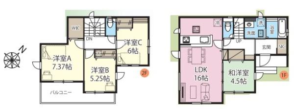 GRAFARE加須市旗井６期　全１棟