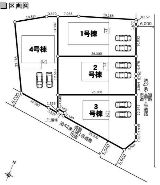 幸手市下川崎第８　全４棟　２号棟