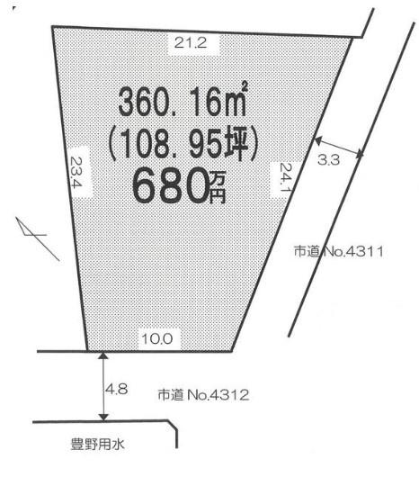 加須市下樋遣川