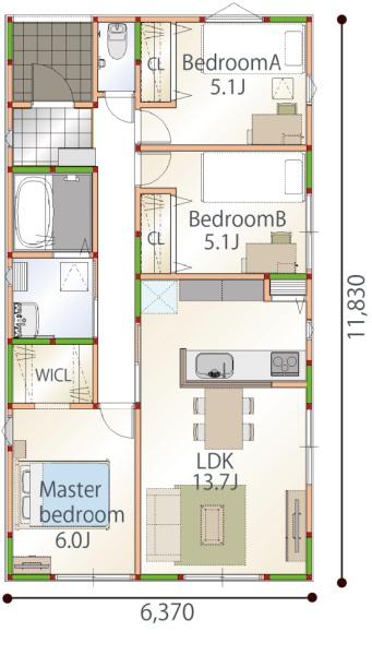 幸手市南３丁目　全２区画　２号地