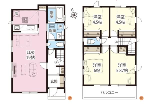 GRAFARE幸手市東８期　全２棟　１号棟
