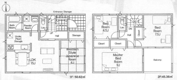 宮代町西原第２　全２棟　１号棟