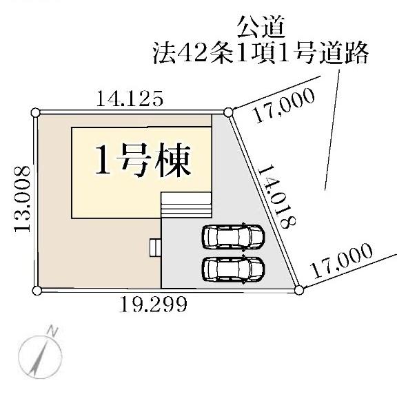 第3久喜南栗橋 全1棟 1号棟(区画図)