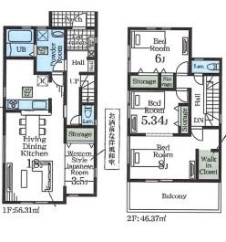 久喜栗原第２　全９棟　６号棟