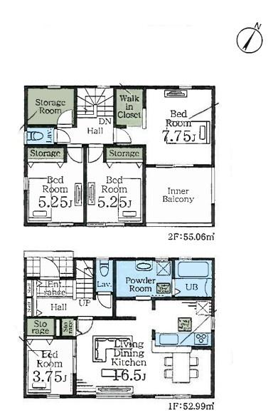 久喜栗橋東第２　全４棟　２号棟
