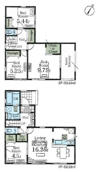 久喜栗橋東第２　全４棟　３号棟