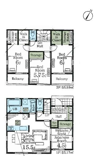 久喜栗橋東第２　全４棟　４号棟