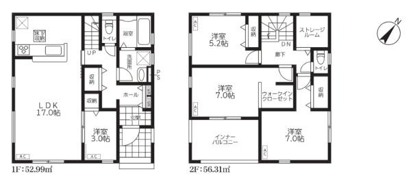 鷲宮駅３　全２棟　１号棟