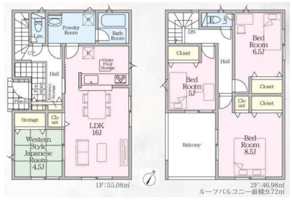 加須市北下新井第５　全４棟　１号棟