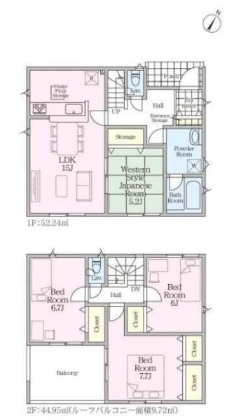 加須市北下新井第５　全４棟　２号棟