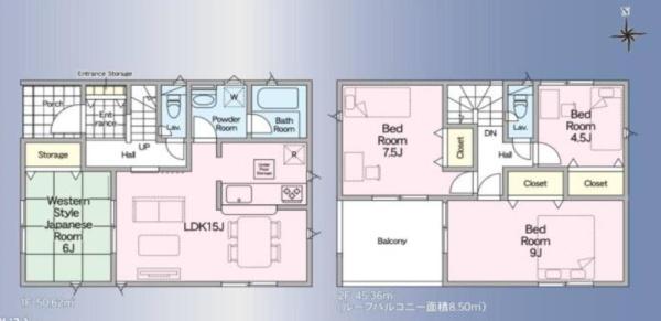 幸手市西第７　全３棟　１号棟