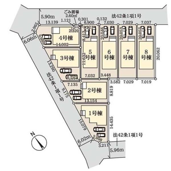 久喜吉羽第５　全８棟　１号棟