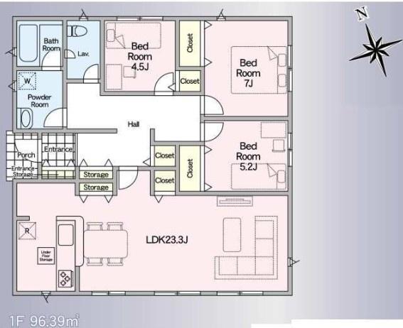 加須市北下新井第６　全５棟　１号棟