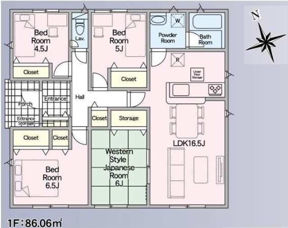 加須市北下新井第６　全５棟　２号棟