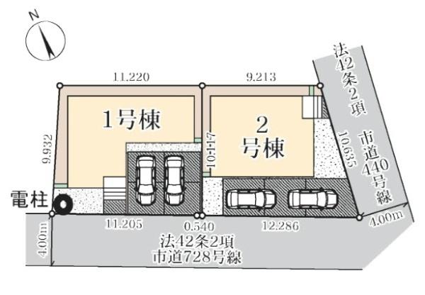 幸手市中第２　全２棟　２号棟