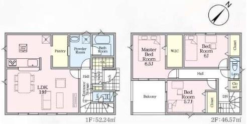 白岡市小久喜第１５　全２棟　１号棟