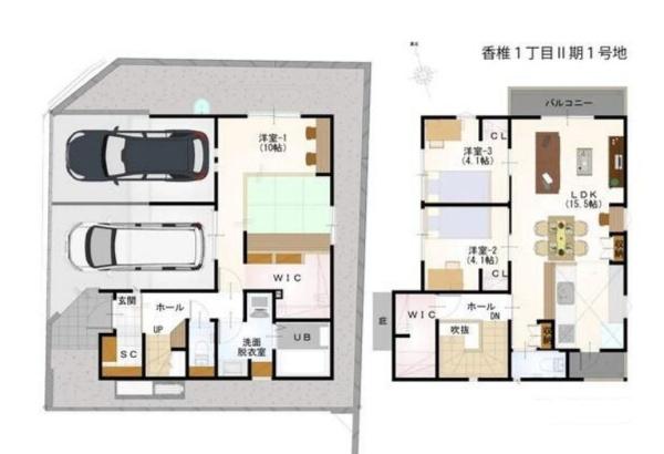 福岡市東区香椎１丁目の新築一戸建