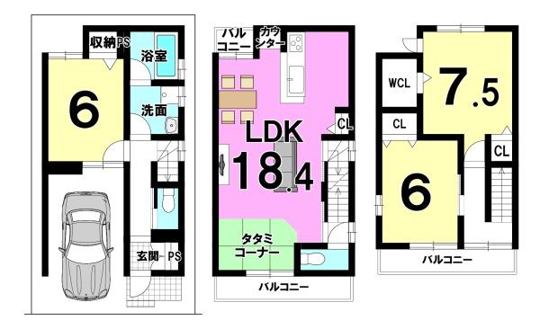 京都市右京区西京極西向河原町の新築一戸建