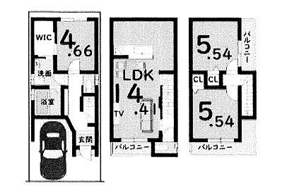 京都市右京区梅津罧原町の新築一戸建