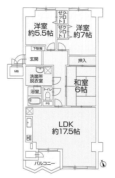 嵐山ロイアルハイツ３号棟