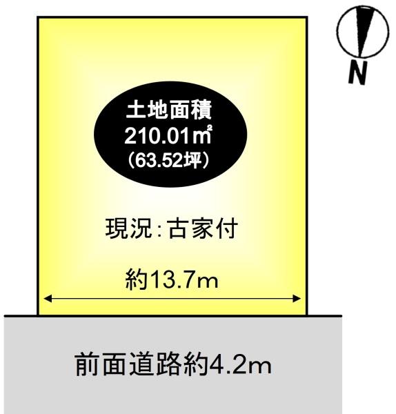 亀岡市中矢田町中道の土地