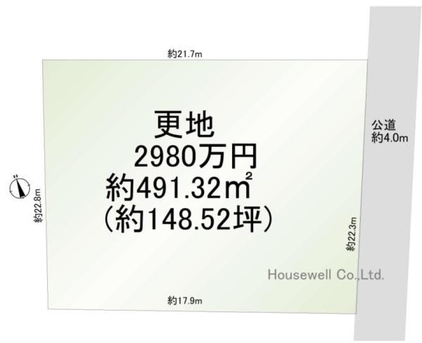 古河市横山町１丁目の土地